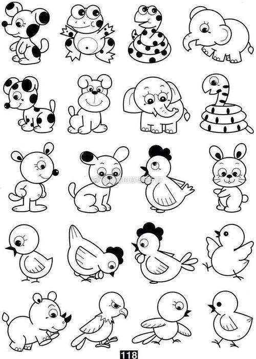 幼儿园画小动物简笔画幼儿园画动物简笔图画