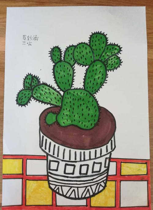 植物写生厚小三年级线上快乐美术课堂