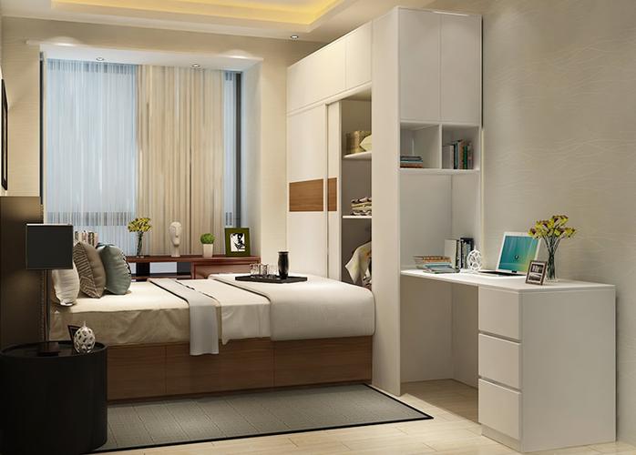 卧室家具床一体效果图5款美观简洁卧室家具床一体案例