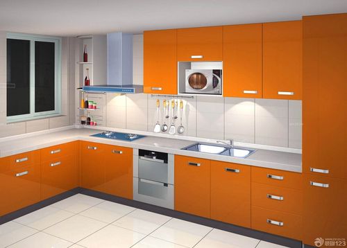 家装风格橙色橱柜设计样板大全装信通网效果图