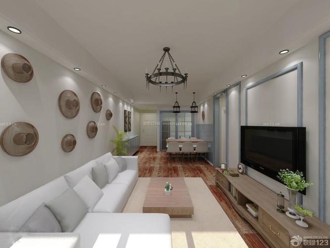 家装两室两厅小户型空间创意设计图装信通网效果图