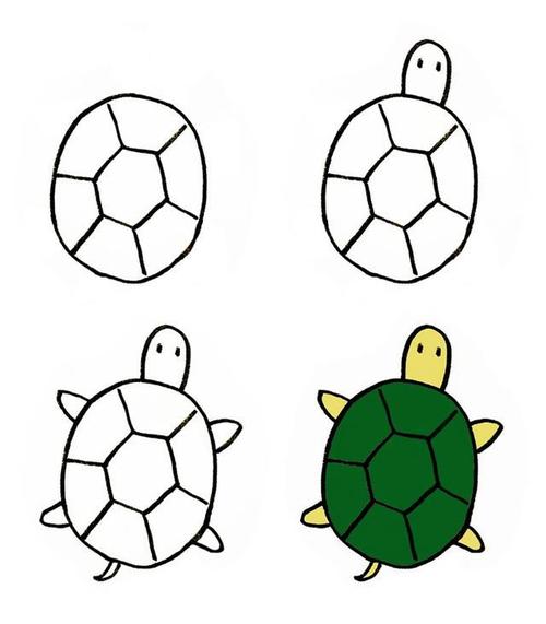 简单的乌龟简笔画