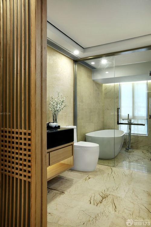 2020卫生间浴室钢化玻璃隔断实景图设计456装修效果图