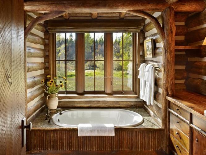北美木屋浴室设计造型图片装信通网效果图