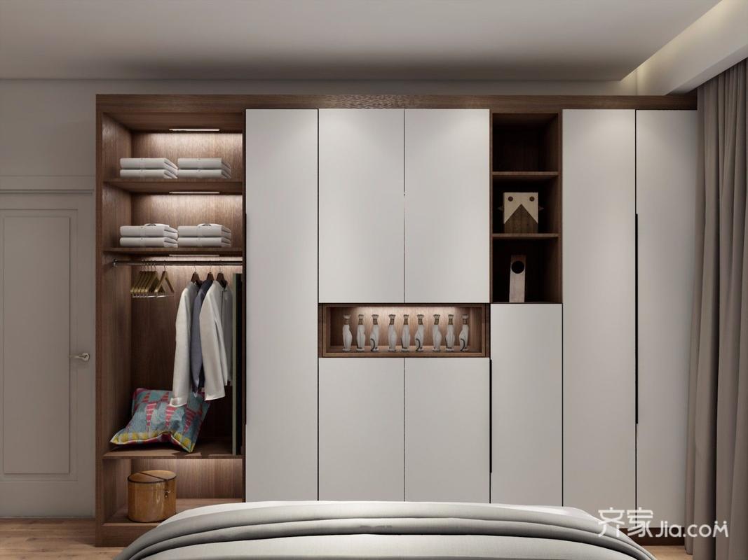 40简约一居室装修衣柜效果图时尚简约设计卧室衣柜效果图现代风格