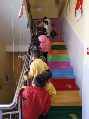 巧手树幼儿园小一班安全《上下楼梯》