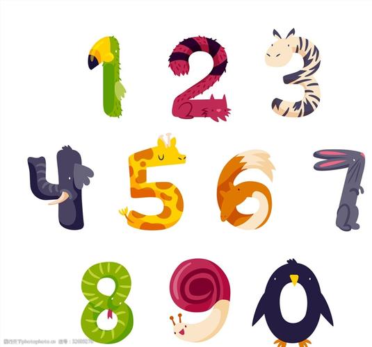 10款创意动物数字