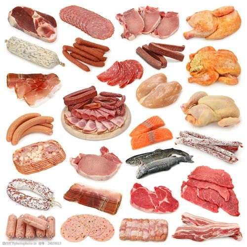 各式各样的肉类食物图片