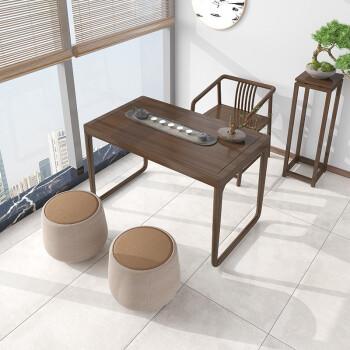 凯芙特新中式阳台茶桌椅组合小户型功夫茶台现代简约休闲家用实木泡