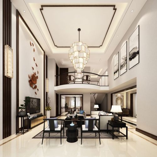新中式别墅客厅设计