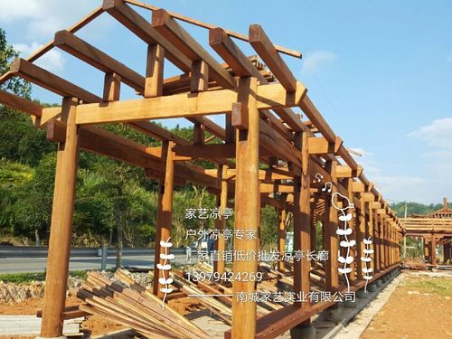 木质古建走廊游廊专业设计制作古建长廊廊桥设计图施工图