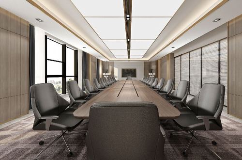 上海220平米简约大气办公室会议室装修设计效果图