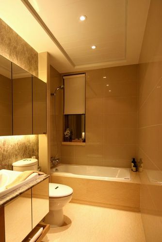 现代简约三居室卫生间浴缸装修效果图欣赏266628090