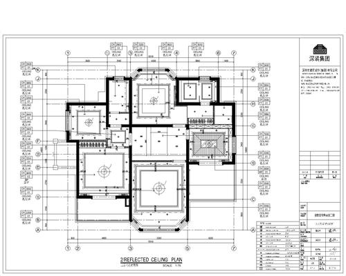 池州两层豪华别墅室内设计施工图含效果图