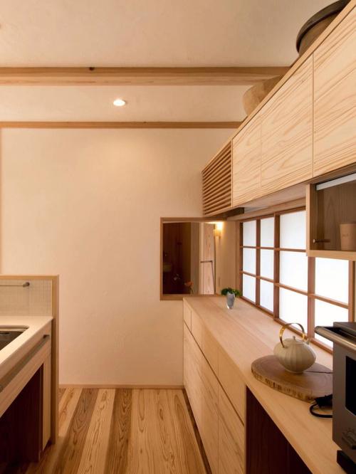 日式风格的家简约高级09原木风日式厨房