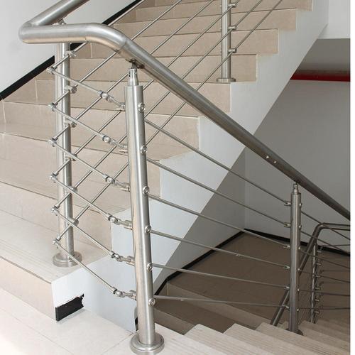 定制楼梯扶手护栏穿拉丝立柱阳台栏杆不锈钢简约现代家用室内室外