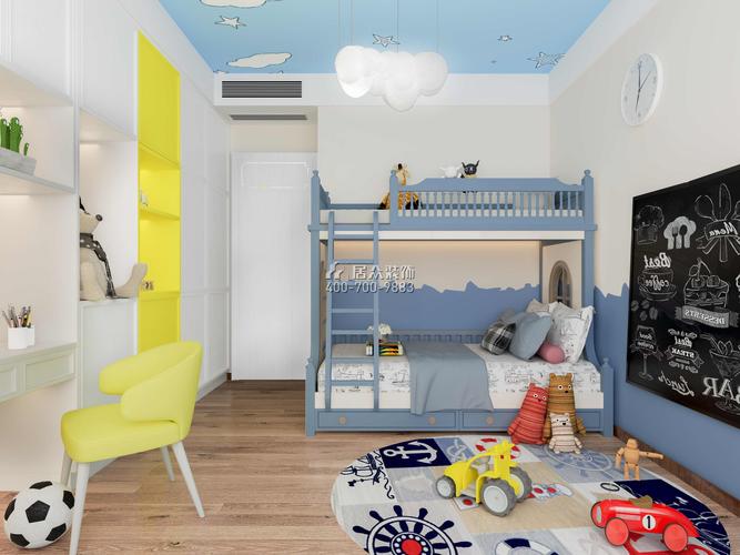 华发新城226平方米中式风格1户型儿童房装修效果图