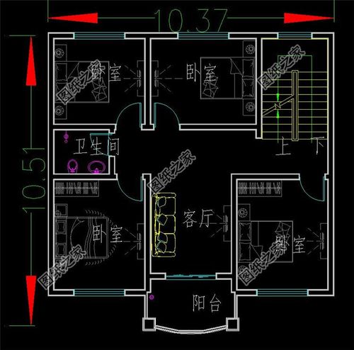 100平方建房子设计图及效果图简单实用的户型设计