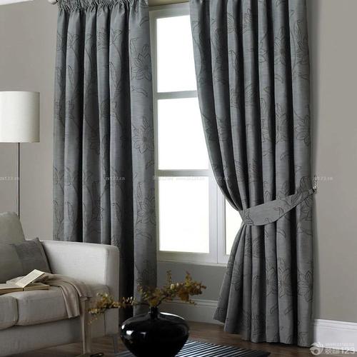 现代风格灰色窗帘设计效果图欣赏