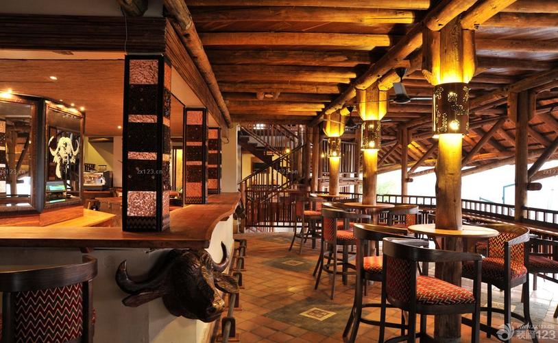 特色东南亚酒吧吧台装修设计设计456装修效果图