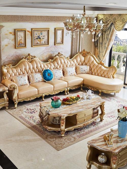 欧式真皮沙发贵族金品味的象征