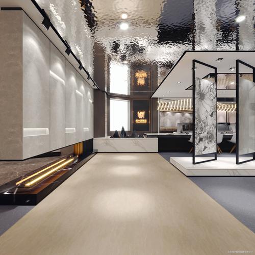 刘晓峰新中源瓷砖展厅商业展示400m05设计图片赏析