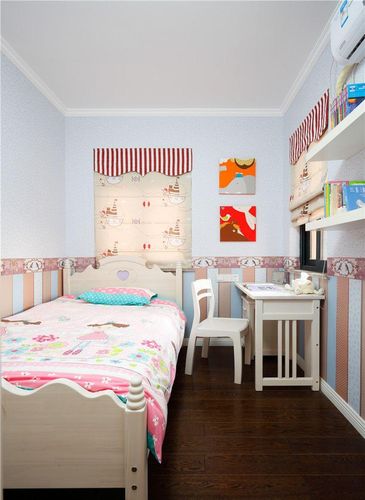 现代简约三居室儿童房床装修效果图大全