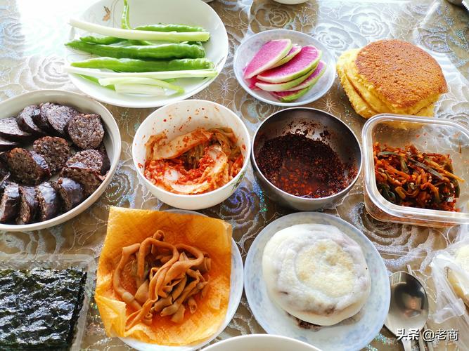 朝鲜族人家的两顿正餐今天有荤菜重口与清淡齐飞有点不抗饿