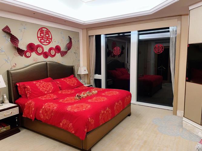 新中式风格中国风酒店婚房布置
