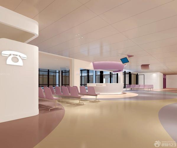 现代医院大厅设计装修效果图片大全
