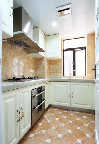 厨房地板砖颜色效果图装修123效果图