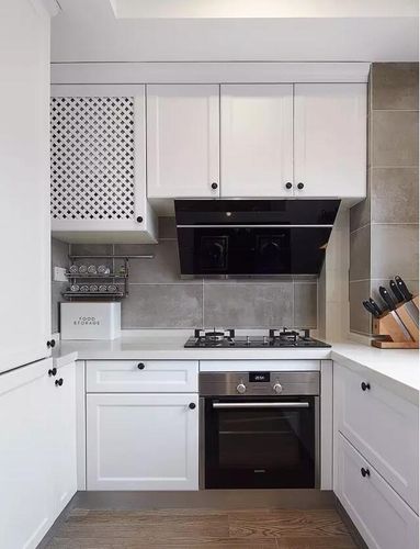 nbsp嵌入式厨房电器热水器隐藏于格子柜一切井井有条厨房