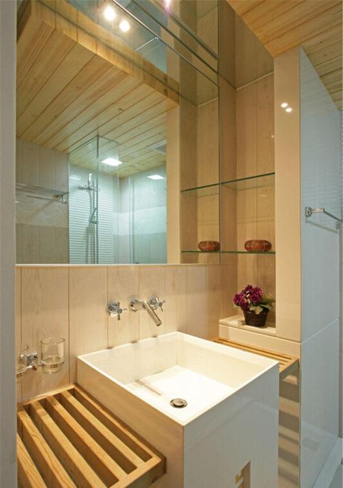 中式风格二居室卫生间浴室柜装修图片效果图