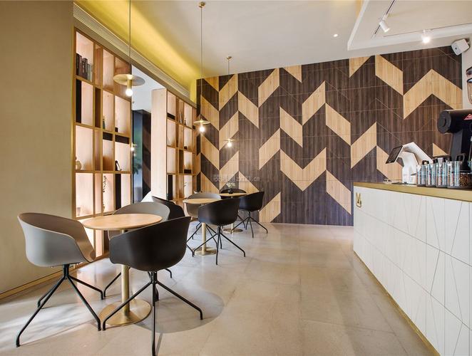 2022咖啡厅墙面装修设计实景图装信通网效果图