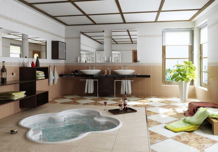 2014现代风格小洋房家庭浴室装修效果图片