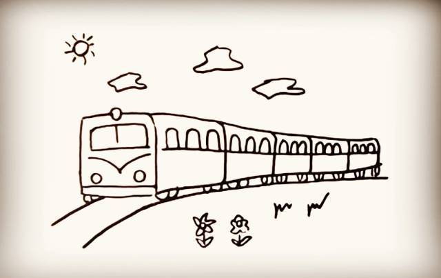 简笔画教程小火车况且况且况且超简单的小火车简笔画火车简笔画怎么画
