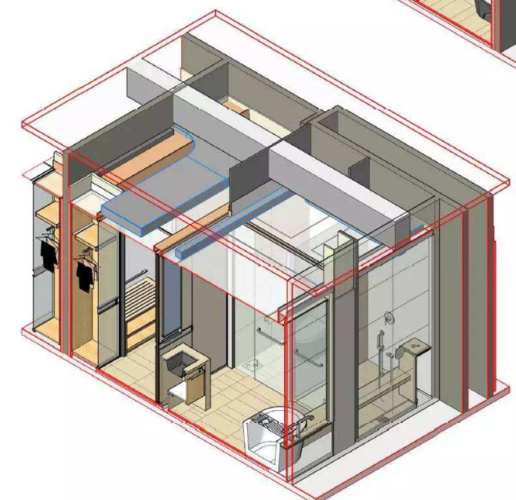 bim技术在某商品房户型室内装饰装修中的应用案例