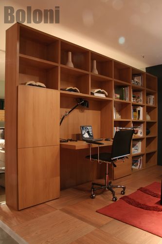 一居室现代风格博洛尼定制系统家具之书柜装修效果图