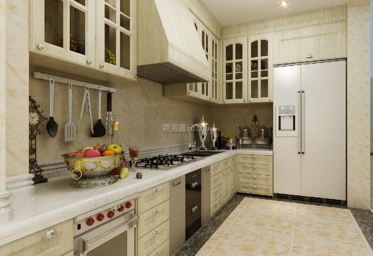 天威绿谷220平米四居室欧式风格厨房装修效果图
