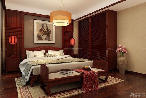 中式卧室定制家具装修效果图片