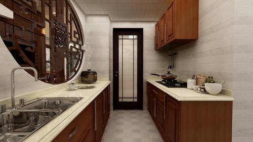 100平中式风格厨房装修效果图