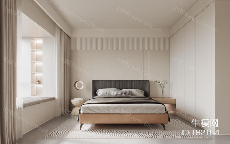 卧室效果图素材免费下载本作品主题是现代卧室卧室现代简约卧室