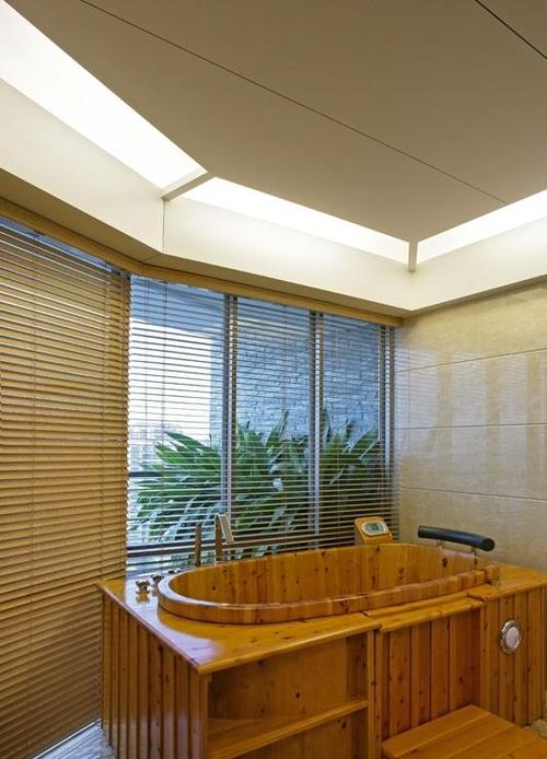 中式风格四房古典米色富裕型卫生间浴缸图片效果图