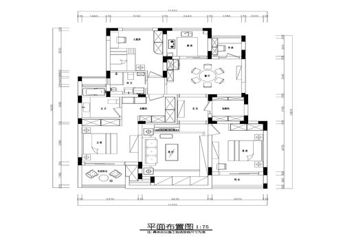 玄关鞋柜设计图纸资料下载-北京现代住宅设计施工图