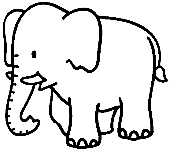 非洲森林象简笔画图片大象简笔画动物简笔画