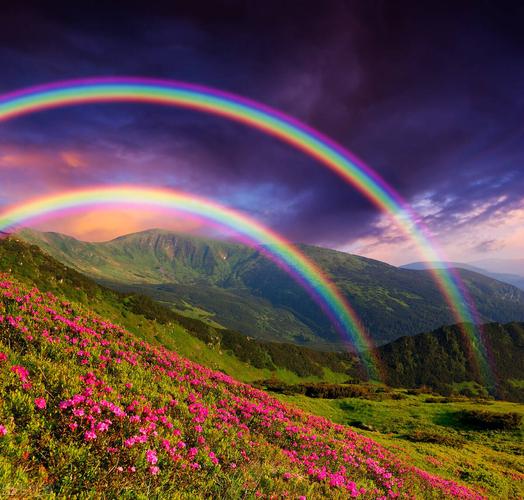 风雨之后一定见七色彩虹狂风大雨之后便是平静如水的生活