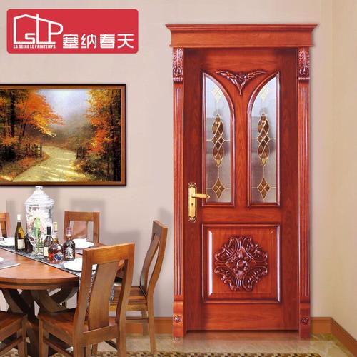 塞纳春天实木门造型门欧式中式古典室内套装门实木烤漆房门卧室门型号