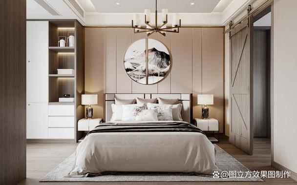 而新中式风格正是一种将传统文化与现代元素相结合的装修风格为卧室