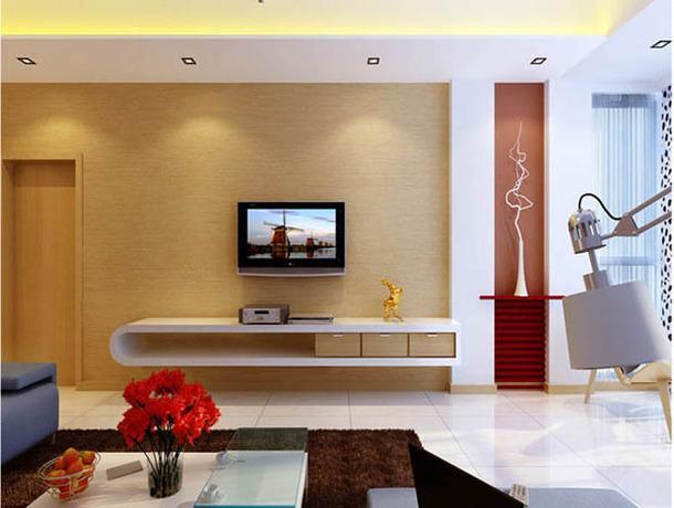 现代风格小户型客厅家装电视墙图片现代风格电视柜图片效果图大全