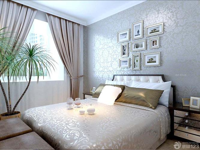 卧室床头照片墙背景模板设计图片设计456装修效果图
